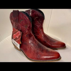Red Cowboy Boots — Brand New